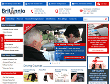 Tablet Screenshot of britannia-driving-school.com